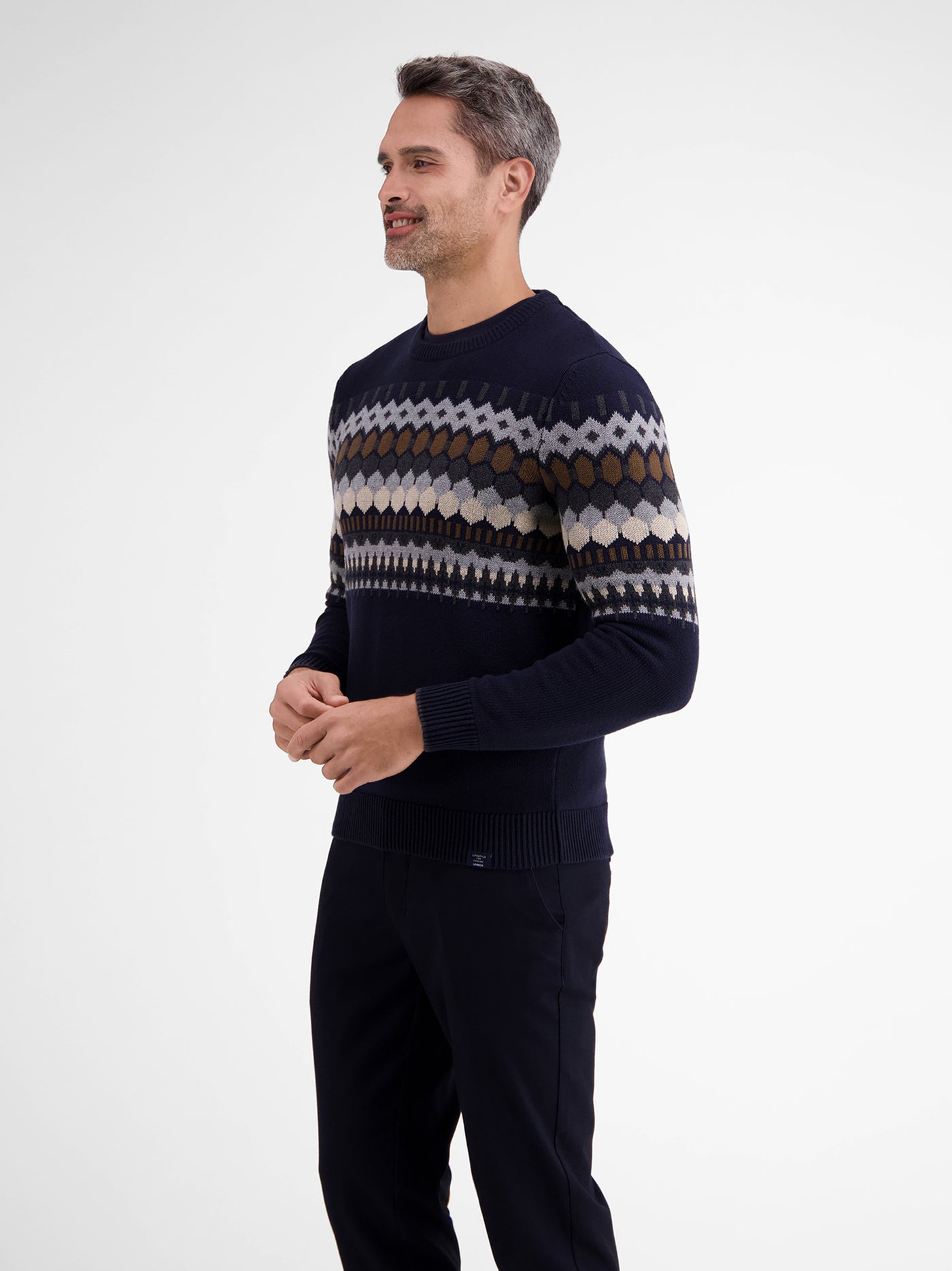 Jacquard knit jumper