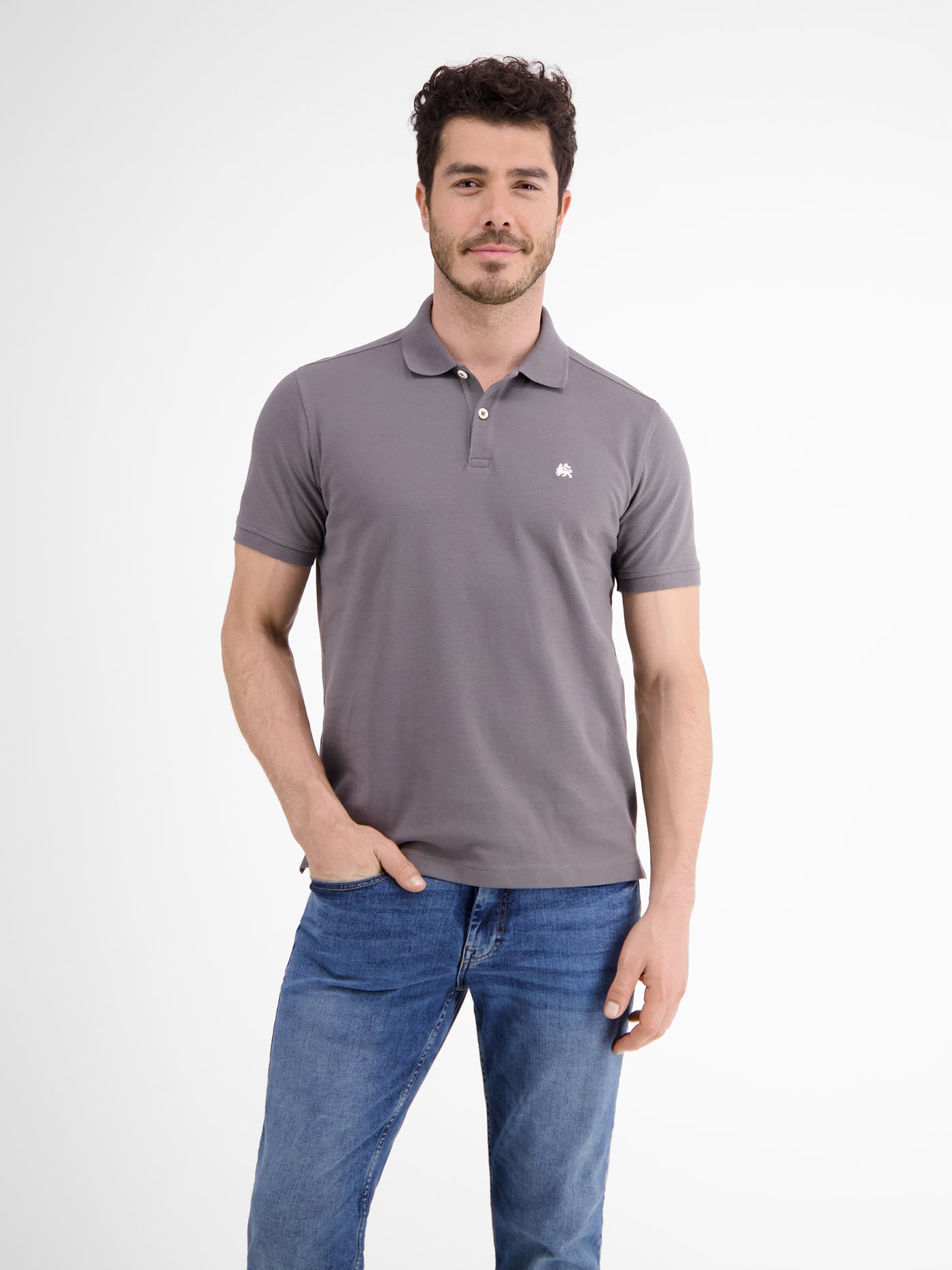 Piqué polo shirt in high-quality cotton, BCI-certified