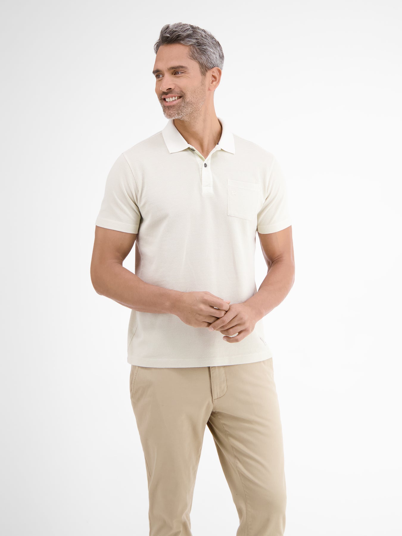 Polo shirt in two-tone piqué – LERROS SHOP