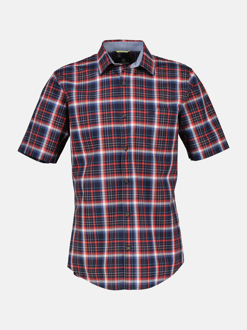 Kurzarmhemd *Poplin Check* - LERROS