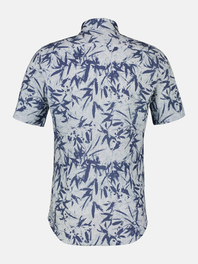 Short sleeve shirt with floral AOP