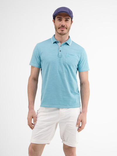 Polo shirt with fineliner stripes