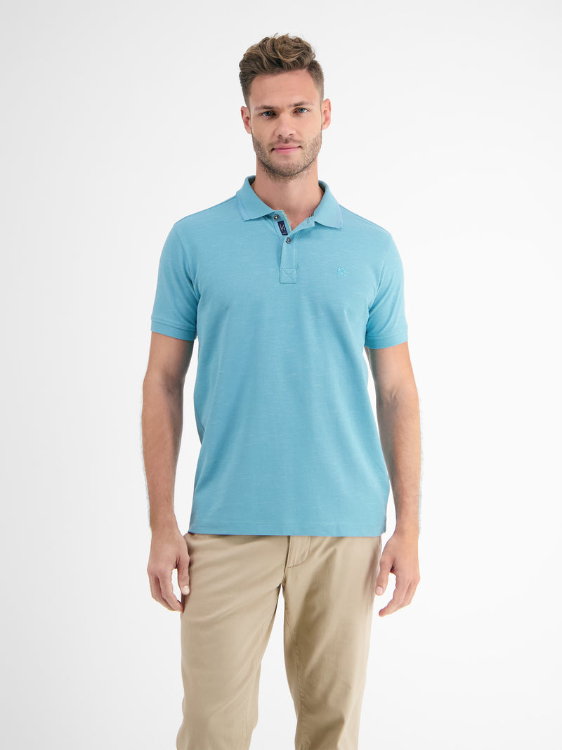Poloshirt in Two-Tone-Piqué - LERROS