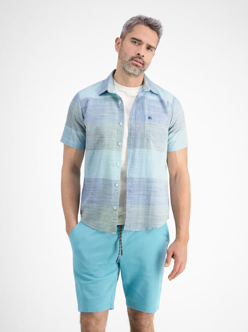 Lerros Kurzarmhemd *Slub-Karo*