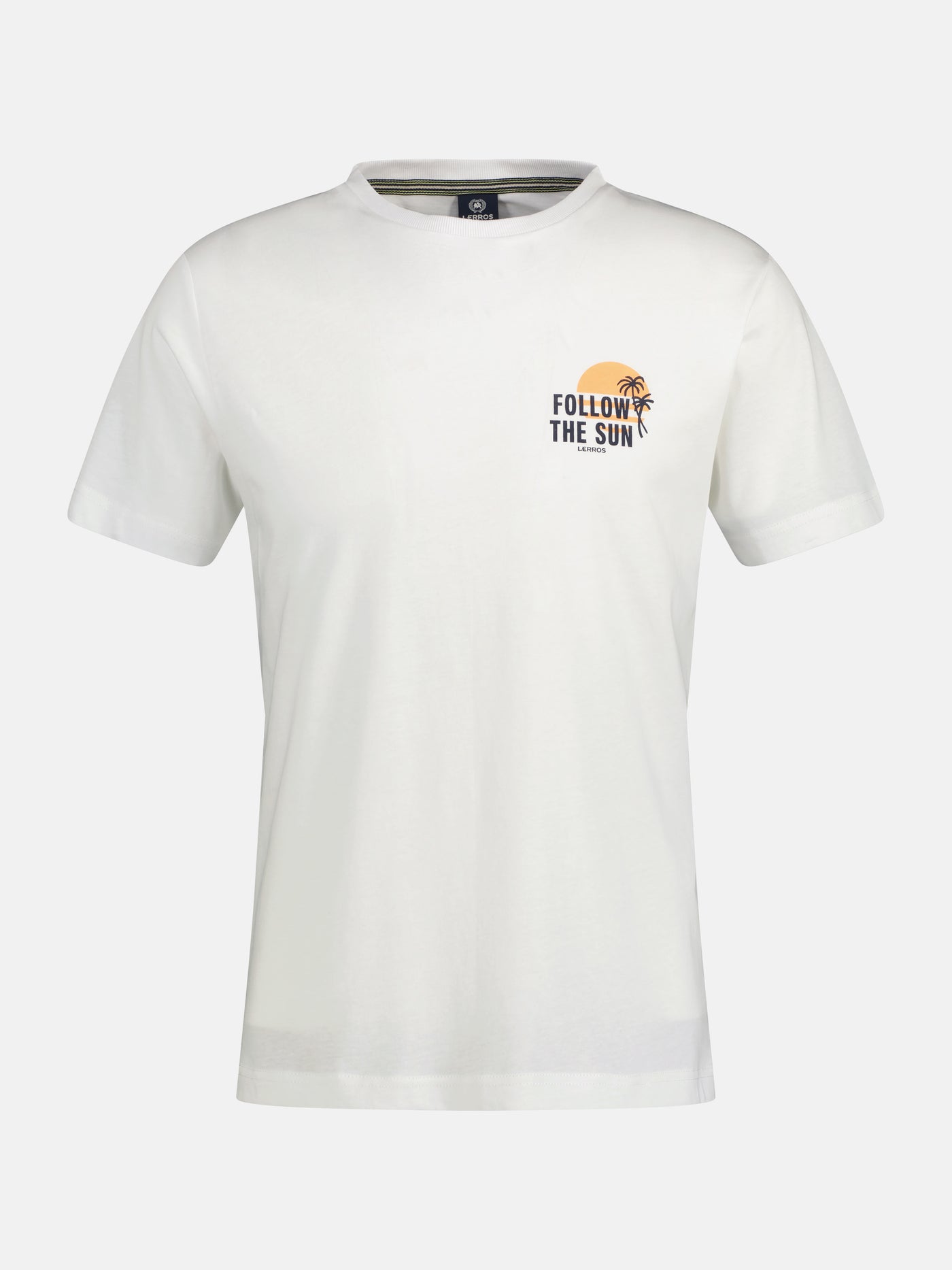 T-shirt met print op de borst *Follow the sun*
