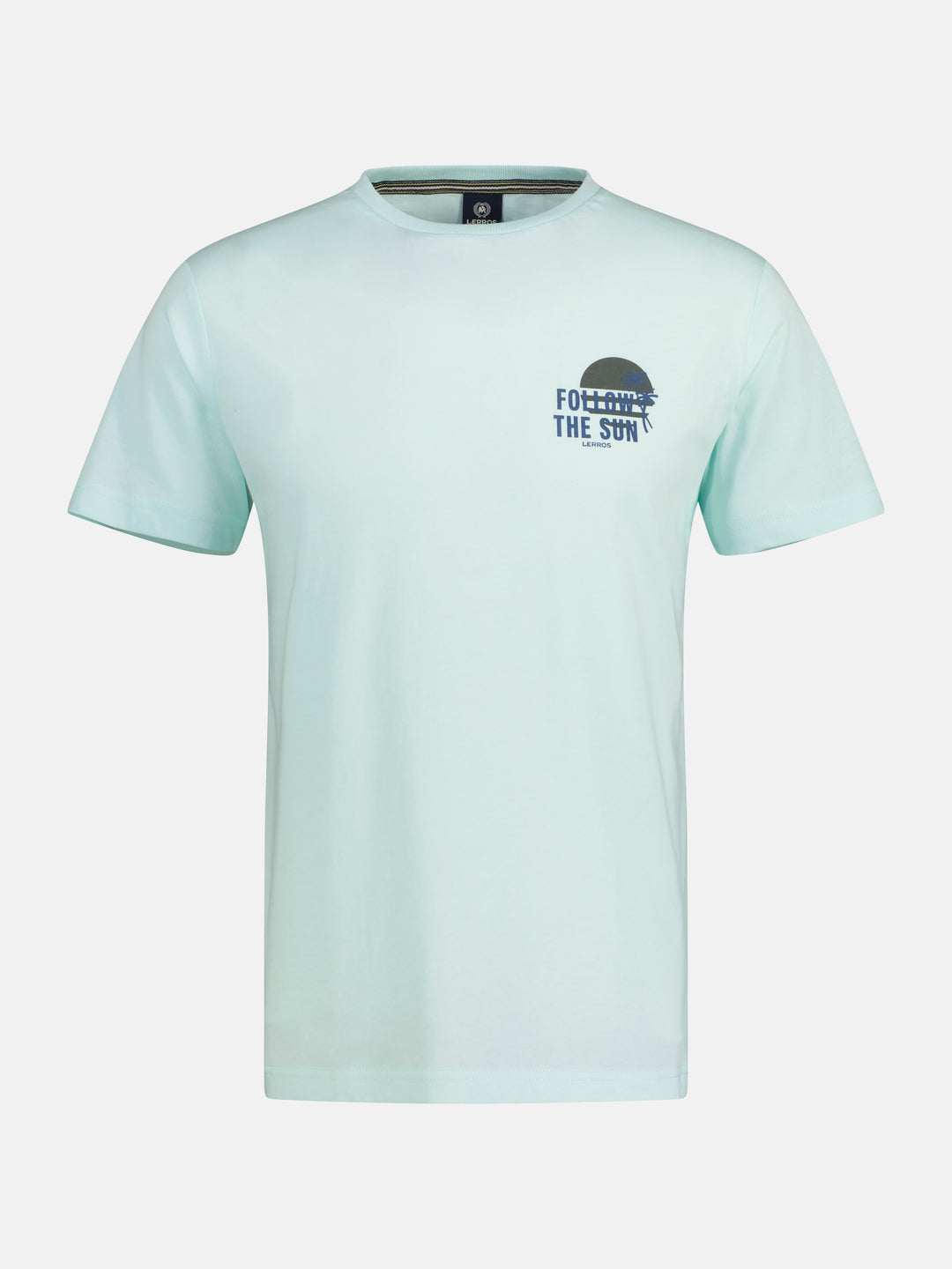 T-shirt ULTRABASIC Homme – « S’Amuser Au Soleil En Tunisie » – Blanc Chiné, Coton, Manches Courtes