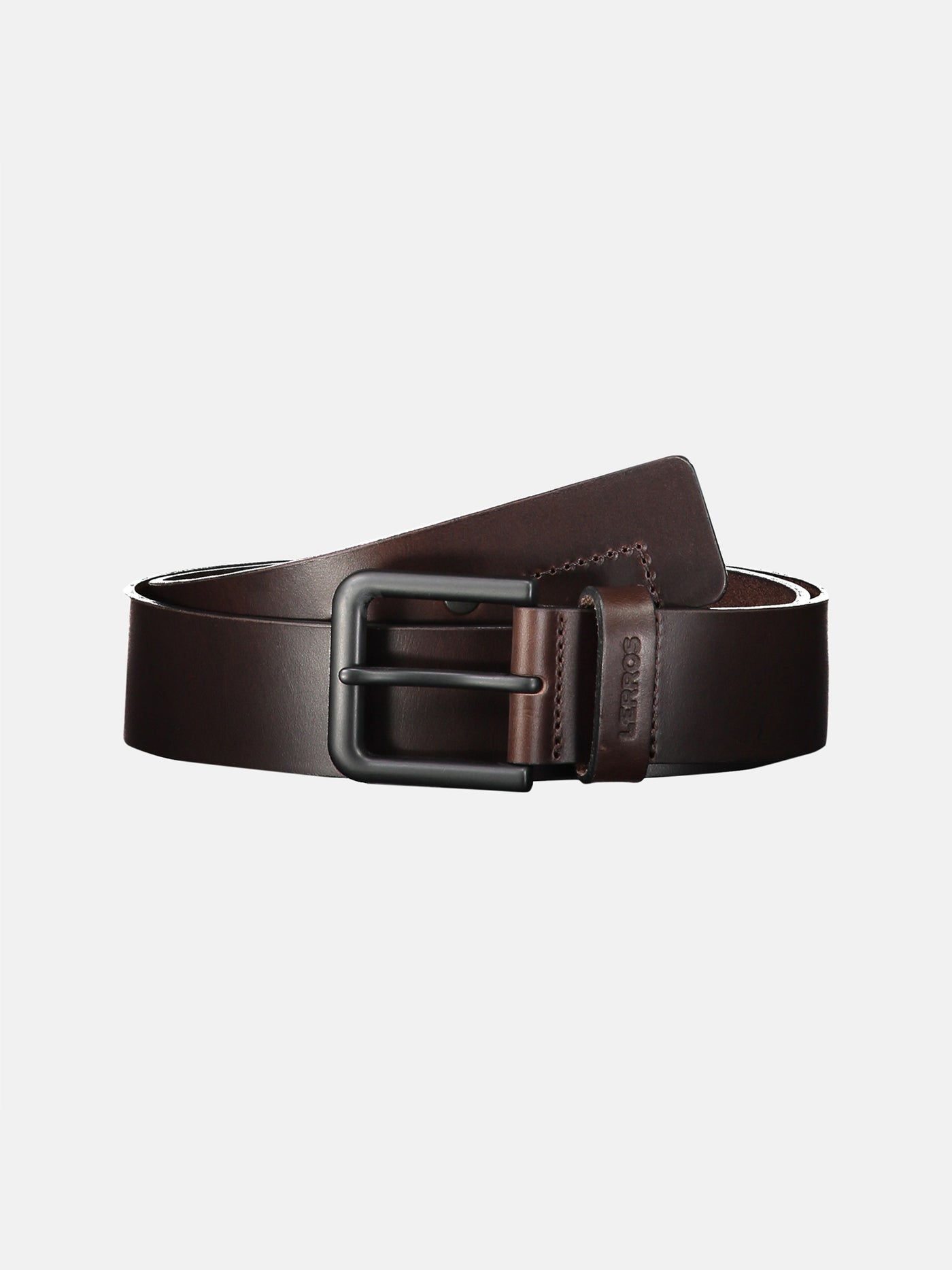 Leather belt MATTHEW with black buckle