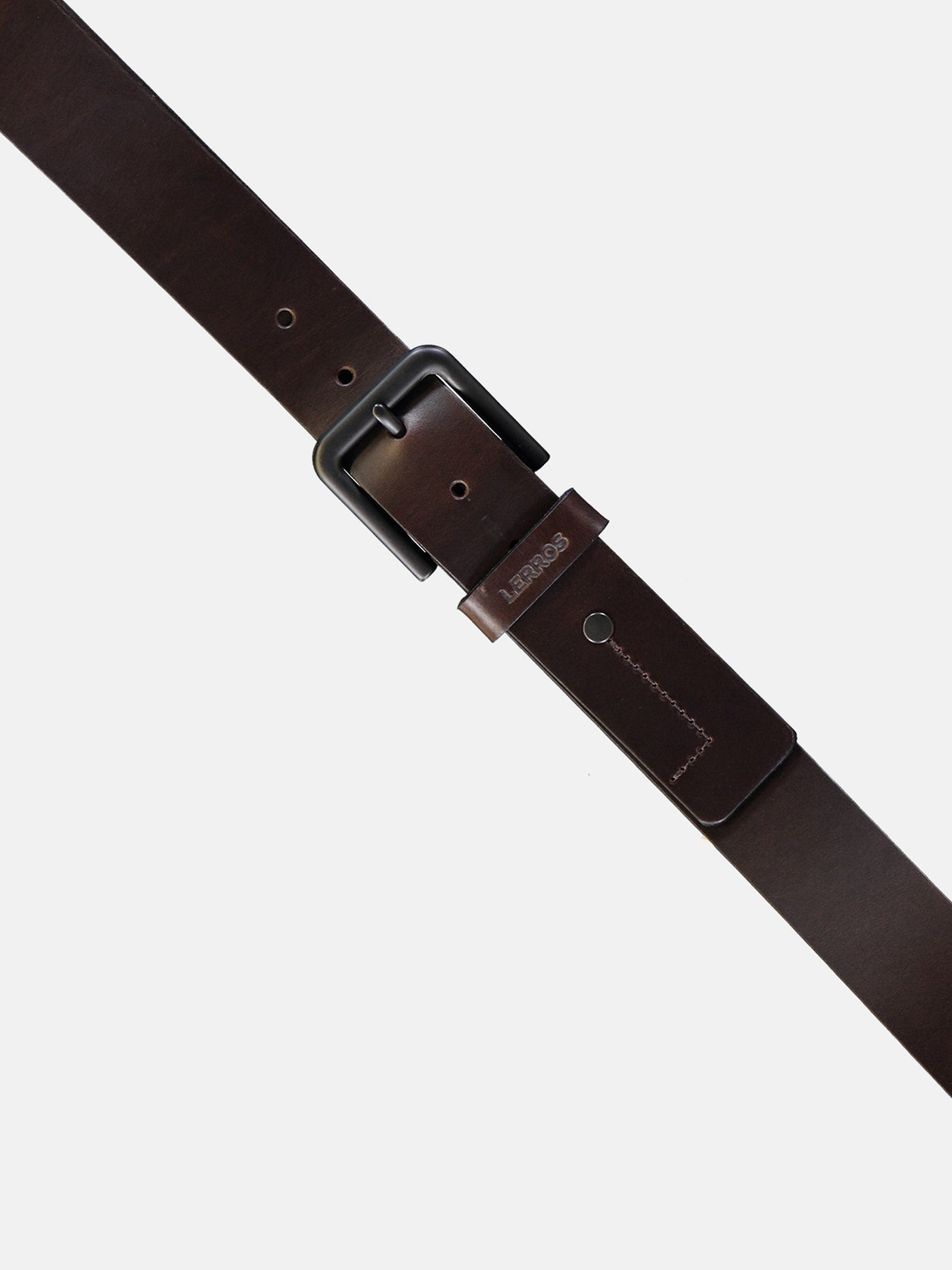 Leather belt MATTHEW with black buckle