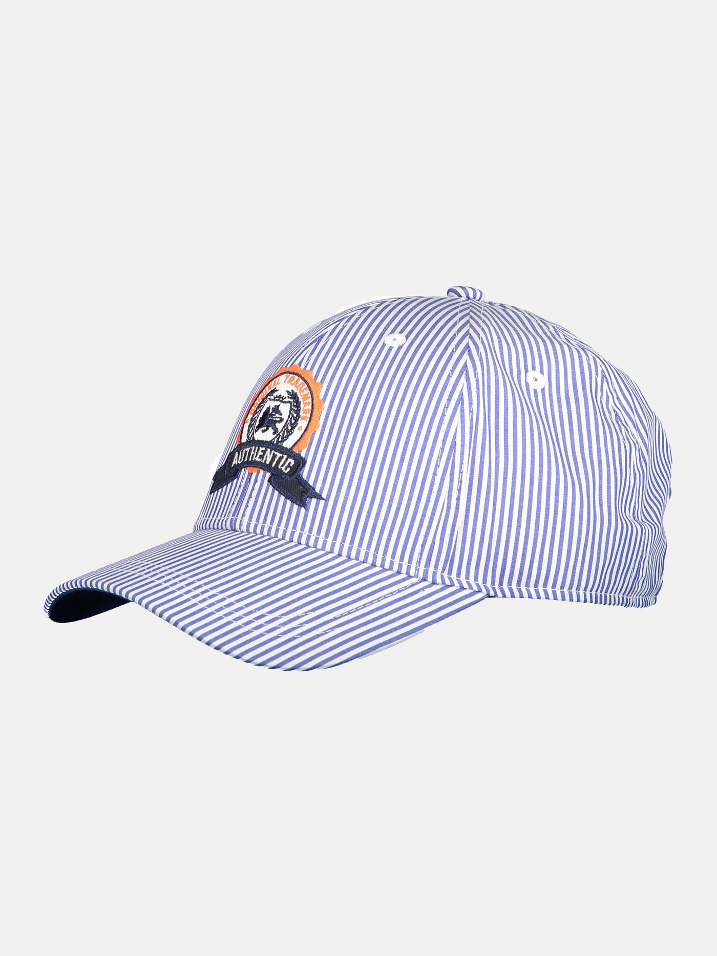 Striped baseball cap
