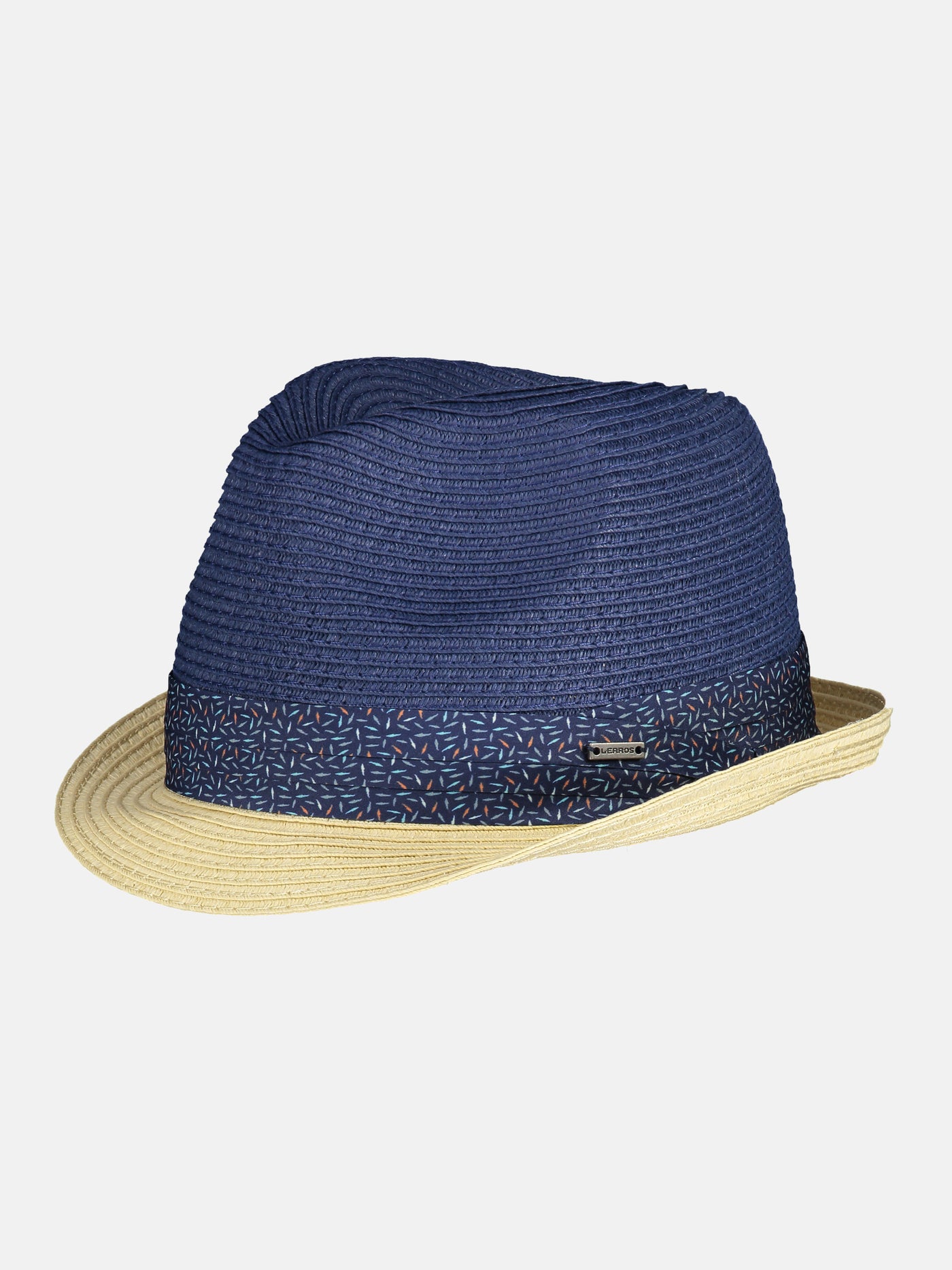 Summery straw hat, two-tone