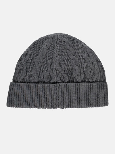 Cable knit hat