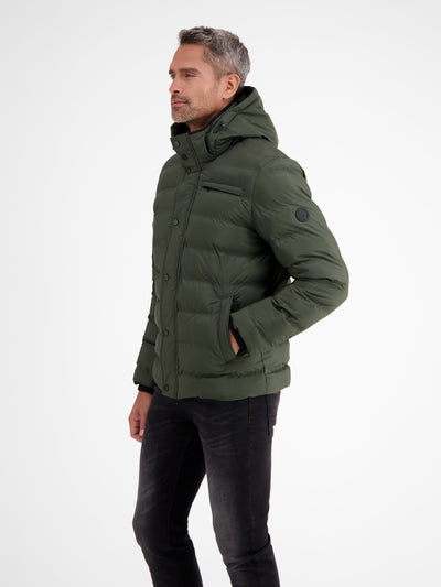LRS quilted blouson with hood